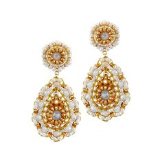 - Sku: E24411 $275.00 - LENGTH: 1.5 inches - SWAROVSKI CRYSTAL -14KGF, MIYUKI Luxury White Pear-shaped Earrings, White Drop Teardrop Earrings For Party, White Teardrop Earrings For Party, Luxury White Pear-shaped Bridal Earrings, Luxury White Teardrop Earrings, White Crystal Teardrop Earrings, Luxury White Drop Teardrop Earrings, White Drop Chandelier Earrings, White Teardrop Chandelier Earrings