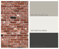 a brick wall with different shades of gray and white in the same color palettes