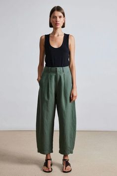 Apiece Apart Bari Crop Trouser on Garmentory Summer Fling, Apiece Apart, Perfect Pant, Colored Pants, Clothing Care, On Repeat, Cropped Trousers, High Waisted Trousers, Bari