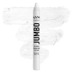 Jumbo Eye & Eyeshadow Pencil | NYX Professional Makeup Nyx Jumbo Eye Pencil, Crayon Eyeliner, Jumbo Eye Pencil, Eyeshadow Crayon, Creamy Eyeshadow, Milk Packaging, Eyeshadow Pencil, White Eyeliner, Nyx Makeup