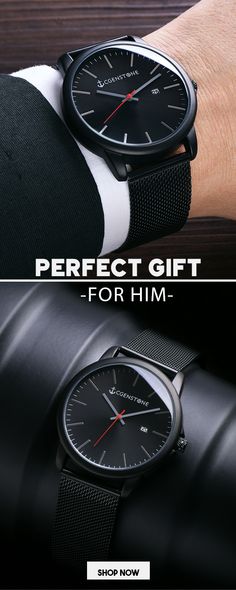 Gifts Under $200. Free Shipping Worldwide.watches for men affordable. luxury. watches for men top 10. watches for men unique. Cgenstone watches. Graduation Gift.Bold, modern watches for men Black Watches For Men, Top Watches For Men, Mens Accessories Vintage, Watches For Men Unique, Mens Watches Affordable, Best Watch Brands, Classy Watch, Swiss Army Watches, Affordable Watches