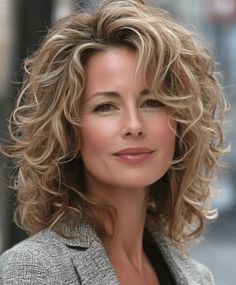 Over 60 Curly Hairstyles For Women, Hair Styles 2024 Women Medium, Hairstyles For Medium Length Layered Hair, Curly Fine Hairstyles, Big Head Hairstyles, Hair Styles For 60+ Women, Curly Hairstyles For White Women, Haircut For Long Wavy Hair, Permed Hairstyles Medium