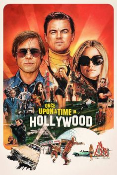 the poster for once upon time in hollywood