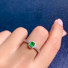 Description Emerald Ring❀ Gemstone is oval 4*5 mm natural emerald.❀ Dainty CZ Diamond ( shining cubic zircon). ❀ Band Metal Material is 925 sterling silver.❀ 18K gold plated emerald gemstone ring. ❀ 18K rose gold plated emerald gemstone ring.❀ Raw stone is emerald and great quality, origin of Colombia.__________________________________About Natural Emerald Emerald helps one remain centered in the hearts wisdom. Emerald is known to help one overcome "heartbreak".Emerald helps one remember to give Oval Green Moissanite Emerald Ring, Oval Moissanite Emerald Green Ring, Oval Emerald Moissanite Ring, Dazzling Oval Green Emerald Ring, Dazzling Green Emerald Oval Ring, Dazzling Oval Green Ring, Dazzling Green Oval Ring, Oval Green Diamond Crystal Ring, Green Oval Crystal Ring With Prong Setting