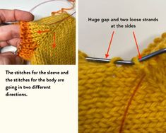 the stitches for the weave are being stitched in two different directions and then crocheted