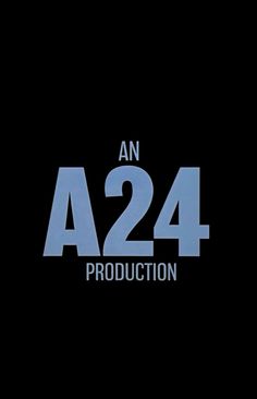 an a - 24 production logo on a black background