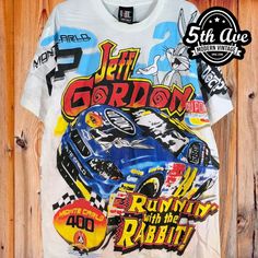 #nascar #JeffGordon #BugsBunny #chevy #montecarlo #cartoon #cartoontee #tee #tshirt #streetwear #alloverprint #aop Cotton Sublimation Streetwear With Printed Design, Cotton Sublimation Printed Streetwear, White Printed Sublimation Streetwear, Pop Culture Sublimation Short Sleeve With Graphic Print, Pop Culture Short Sleeve Sublimation T-shirt, Pop Culture Short Sleeve Sublimation T-shirt With Graphic Print, Pop Culture Short Sleeve Sublimation Design With Graphic Print, White Crew Neck Sublimation Design For Spring, Graphic Tee With All Over Print For Fans