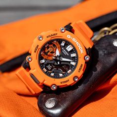 G-Shock Carbon Core Orange Watch GA-2200M-4A G Shock Watches Mens, Ferrari Watch, Casio Protrek, Adventure Watches, Orange Watches, Watch Image, Etsy Marketing, G Shock Watches, Casio G Shock