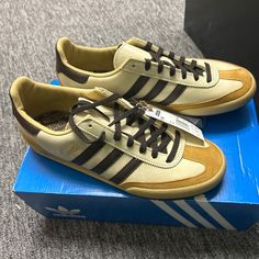 New, Never Worn. With Extra Laces. Questions? Leave A Comment Below! Adidas Brown, Shoes Adidas, Tan Brown, Adidas Shoes, Leave A Comment, Adidas Men, Adidas Originals, Athletic Shoes, Men's Shoes