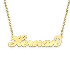 Hernan name necklace Gold Custom Necklace, Personalized Gifts For Her 
								Add something extra special to your jewelry box with Name Necklace Official engravable necklaces.
								The Hernan's 14k gold name necklace is best gifts for Hernan. Name Necklace Official provides affordable engravable jewelry that won't 
								break the bank. In addition, these pieces make for very thoughtful and appreciated gifts for friends and family. 
								And whether valentine's day gifts, mother's day g Gold Custom Name Necklace For Anniversary, Custom Name Gold Necklace For Anniversary, Custom Name Yellow Gold Necklace For Anniversary, Initial Pendant Name Necklace For Anniversary Gift, Nameplate Necklace For Anniversary, Nameplate Necklace For Anniversary Gift, 14k Gold Custom Name Necklace For Anniversary, Custom Name 14k Gold Necklace For Anniversary, Custom Name Gold Necklace For Valentine's Day