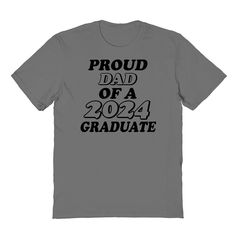 Show how proud you are of your graduate with this Men's COLAB89 by Threadless Proud Dad Of A 2024 Graduate Graphic Tee.FEATURES Crewneck Support the Grad in your family with this Graphic Tee!FABRIC & CARE Cotton Machine wash Imported Color: Charcoal. Gender: male. Age Group: adult. 2024 Graduate, Graphic Tee Shirts, Mens Graphic Tee, This Man, Fabric Care, Graphic Tee, Age Group, Mens Graphic, Graphic Tees