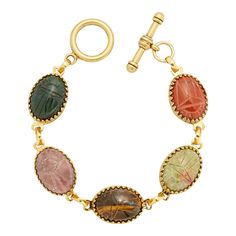 Beetlejuice Bracelet – Brinker + Eliza Adjustable Bronze Gemstone Jewelry, Gold Jewelry With Gemstone Accents And Oval Cabochon, Gold Jewelry With Gemstone Accents, Gold Jewelry With Gemstone Accents In Oval Cabochon, Brass Bracelet With Natural Stones, Bohemian Gold Oval Bracelets, Gold Oval Bohemian Bracelets, Antique Adjustable Bracelets With Jewels, Gold Metal Bracelets With Cabochon