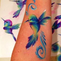 Donna Dewberry Painting, Face Painting Tips, Cheek Art, Super Tattoo