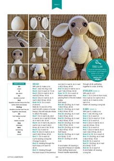 the instructions for crocheted stuffed animals are shown in an article about how to make them