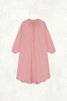 You will receive this product between May 15th and 20th.

Delicate long sleeve dress with mao collar and pockets on the sides. 

Very fresh, ideal to combine over swimsuits and bikinis.

Measurements 170/5' 7'' Bust - 85/33½'' Waist - 67/26½'' Hips - 94/37 Long Sleeve Dress With Placket For Beach, 3/4 Sleeve Shirt Dress For The Beach, Pink Long Sleeve Relaxed Fit Shirt Dress, Pink Relaxed Fit Long Sleeve Shirt Dress, Winter Pajamas, Winter Set, Summer Set, Summer Beach Wear, Mandarin Collar