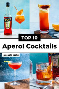 the top 10 aperol cocktails for any type of party or celebration, including