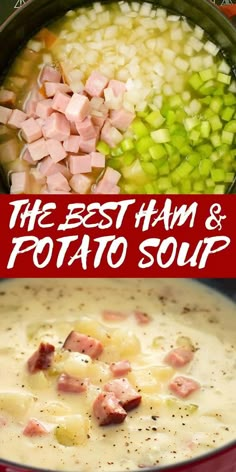 the best ham and potato soup recipe is ready in less than 30 minutes to make