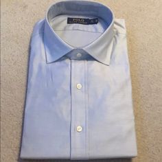 Long Sleeve, Light Blue Blue Business Tops For Spring, Classic Blue Collared Shirt, Light Blue Business Top For Spring, Classic Blue Business Tops, Classic Blue Tops For Business, Classic Blue Tops For Business Casual, Classic Blue Formal Tops, Polo Shirt Colors, Ralph Lauren Blue