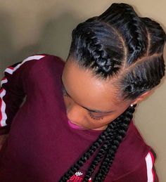 Two Braid Hairstyles, Hairstyles For Natural Hair, Braided Hairdo, Protective Hairstyles For Natural Hair, Goddess Braids Hairstyles