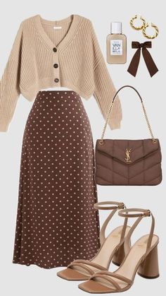 Dark Womens Fashion, Cute Garden Outfits, Modest Fall Outfits 2024, Outfit Inspirations Girly, Cute Fall Modest Outfits, Cute Modest Outfits Aesthetic, Church Outfit Autumn, Sweater And Skirt Outfit Winter, Simple And Classy Outfits