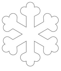 a snowflake is shown in the shape of a snowflake, with four pointed