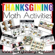 Thanksgiving Math Activities: This pack includes 12 math activities with a fun Thanksgiving theme. Sight Word Printables, Pumpkin Math Activities, Easter Math Activities, Summer Math Activities, Thanksgiving Math Activities, Halloween Math Activities, Fry Sight Words, Sight Words Printables, Addition Games