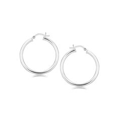 LOVCIA Premium 30mm Elegant Sterling Silver Rhodium-Plated Hoop Earrings Snap Lock, Style Earrings, Diamond Design, Sterling Silver Hoops, Toe Rings, Sterling Silver Studs, Sterling Silver Earrings Studs, Silver Hoops, Silver Earrings Studs