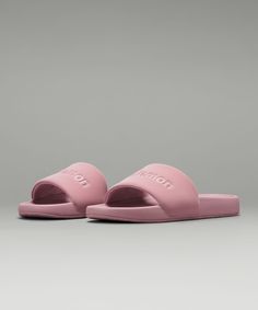 Women's Restfeel Slide *Graphic | Women's Sandals | lululemon Graphic Shoes, Backpacking Equipment, Back To School Shoes, Rose Blush, Blush Rose, Womens Slides, Slides Shoes, Blush Roses, Post Workout