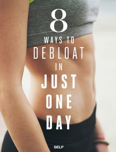 When you feel like you've ballooned overnight, or even over the span of a few days, you can usually chalk that up to bloating instead of true weight gain. Now that you have that reassuring bit of information, one question still remains: is there any way to cut down on bloat ASAP? Luckily, the answer is yes. Ways To Debloat, I Work Out, Get In Shape, Zumba, Healthy Tips, Healthy Body, Get Healthy, Weight Gain, The Words