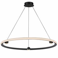 a circular light fixture with two lights hanging from it's center, and an oval shape