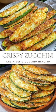 crispy zucchini are a delicious and healthy side dish