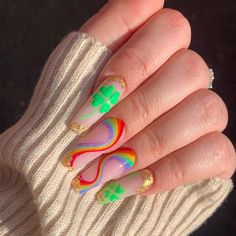 @nailsbylucywithers shared a photo on Instagram: “happy Saint Patrick’s Day 🍀🌈 using all @glitterbels @premier.gel and @brillbirduk products xx” • Mar 17, 2021 at 4:56pm UTC Green Saint Patrick Nails, Saint Patricks Day Nail Ideas, Patrick’s Day Nails, St Patrick’s Day Stiletto Nails, Cute Saint Patricks Day Nails, St Patricks Day French Tips, St Patrick’s Day Acrylic Nails, St Patrick Day Nail Ideas, March Acrylic Nails Designs