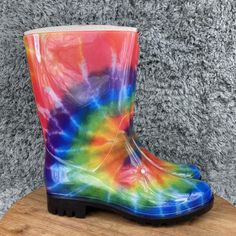 * New. * Please Message Me With Any Questions You May Have! I'm Happy To Answer Them. * Please Look At Photos. Left Front Tongue Is Peeled A Bit. Zoom In On Photos For Better Details. All Photos Are Apart Of Description. * I Ship Fast! * Corky's Tie Dye Rain Boot Women's Size 7 Riverwalk Rubber Mid Calf Colorblock Shoe Sku# 5 Casual Spring Rain Boots With Round Toe, Casual Round Toe Rain Boots For Spring, Casual Summer Rain Boots With Round Toe, Casual Round Toe Rain Boots For Summer, Summer Purple Round Toe Boots, Casual Multicolor Summer Boots, Funky Multicolor Boots For Spring, Casual Multicolor Closed Toe Boots, Womens Rain Boots