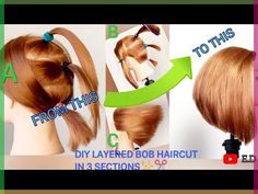 #diy #shorts#movement#bobhaircut Bob Haircuts For Women Tutorial, Diy Stacked Bob Haircut At Home, Ponytail Haircut Method Short Hair, How To Bob Haircut, At Home Bob Haircut, How To Cut Your Own Hair Bob At Home Short Hairstyles, Diy Angled Bob Haircut At Home, Diy Chin Length Haircut, Diy Medium Haircut