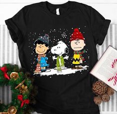 Snoopy charlie brown lucy the peanuts movie christmas for fan Tshirt Hoodie Sweater �– Katheri Store Peanuts Christmas Shirts, Peanuts Shirts, Charlie Brown Lucy, The Peanuts Movie, Movie Christmas, Lucy Van Pelt, Peanuts Movie, Christmas T Shirt Design, The Peanuts