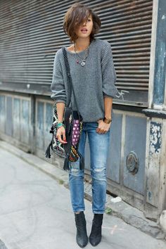 Soon Tomboy Chic Outfits, Short Height, Simple Street Style, Mode Tips, Tomboy Chic, Style Casual Chic, Tomboy Outfits, Looks Street Style, Mode Inspo