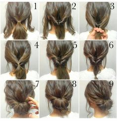 comment faire un chignon bas Chignon Updo, Easy Updo, Step By Step Hairstyles, Trending Hairstyles, Hair Black, Shoulder Length Hair, Homecoming Hairstyles, Up Girl