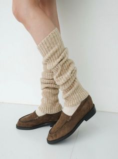 Women's Rib Knit Leg Warmers Autumn Wishlist, Wool Leg Warmers, Knitted Leg Warmers, Vintage Socks, Knit Leg Warmers, Cozy Fabric, Fall Clothes, Beige Brown, Leg Warmers