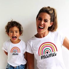 The Most Adorable Mama + Mini Shirts Ever. Every Mom Loves To Match With Their Baby! These Are Made To Order. Please Allow 2 Weeks To Ship. Please Note, These Run Small. Mama Shirt Alone $28 Sizes Available S, M, L, Xl Mini Shirt Alone $18 Sizes Available 2t, 3t, 4t, 5t, 6t Together $38 Shop With Confidence - 100+ Positive Reviews Mother Daughter Shirts, Baby Mommy, Outfits Mom, Idee Cricut, Mother Daughter Outfits, Mommy And Me Shirt, Fashion Family, Daughters Shirt, Family Matching Outfits