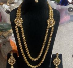 This beautiful jewellery set from Harkirt trade is an exquisite addition to any collection. Made in India, the Kundan gold Meenakari set comes with a tikka and earrings, all featuring intricate designs in gold. The set is perfect for women who love to accessorise and add a touch of elegance to their outfit. The brand is well-known for its high-quality jewellery, and this set is no exception. The gold Meenakari set is perfect for any occasion, whether it's a formal event or just a night out with Gold Kundan Necklace For Puja, Gold Kundan Necklace With Stone Work For Puja, Gold Plated Kundan Necklace With Pallu For Diwali, Gold Jewelry Set With Stone Work For Puja, Gold Plated Kundan Necklace With Meenakari For Puja, Gold Meenakari Kundan Jewelry Sets, Ethnic Necklaces, Jewellery Set, Wedding Jewellery