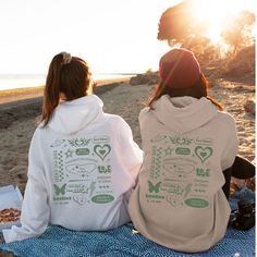 🏷️ 💲Buy any THREE items from our shop and receive 30% off your purchase! Discount automatically applied at checkout. ️ Celebrate your unbreakable bond with our Custom Best Friend Matching Oversized Hoodies! These Personalized Beach Bestie Sweatshirts are perfect for capturing that Y2K vibe. Ideal as a gift for your BFF, whether they're near or long-distance, these cozy hoodies will keep you both stylish and connected. Show off your friendship in the most fashionable way! ⭐️ In the personalizat Casual Oversized Hoodie For Outdoor Activities, Bff Long Distance, Best Friend Matching, Sweatshirt Y2k, Best Friend Match, Hoodie Personalized, Friend Bff, Y2k Hoodie, Gift For Best Friend