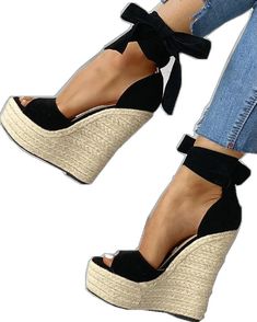 Cross-Strap Bohemia Platform Adjustable Fabric Sandals For Summer, Fabric Wedge Sandals For Summer, Chic Summer Fabric Heels, Chic Fabric Heels For Summer, Chic Fabric Heels For The Beach, Chic Fabric Heels For Beach, Chic Summer Fabric Sandals, Chic Fabric Sandals For Summer, Trendy Adjustable Wedge Sandals For Party