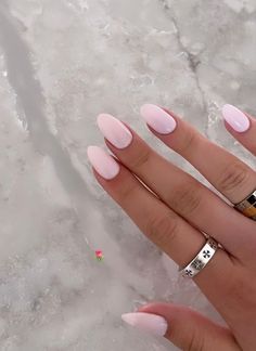 ๘♡ಎ cr to owner ( s ) ! 🎀 #thatgirl #itgirl #aesthetic #imjustagirl #nails #inspo #hyperfeminine #girlygirl #selflove #selfcare #pinterest #manicure #pink Cute Summer Nails Oval Shape, Plain Oval Acrylic Nails, Summer Nails Colors Almond Shape, Spring Nail Inspo 2024 Solid Color, Short Almond Dip Nails Spring, Back To School Nails Acrylic Almond, Medium Oval Nails Acrylic, Oval Nails Designs Spring, Spring Oval Acrylic Nails