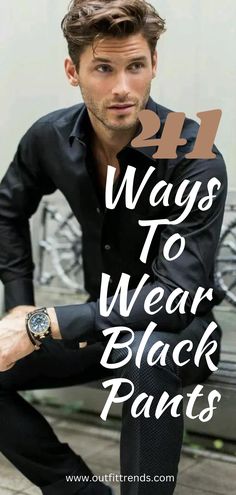 Black Pants Outfits, Style Black Pants, Black Pants Outfit, Pants Outfits, Outfit Trends, Amazing Ideas, How To Style, Pants Outfit, Wearing Black