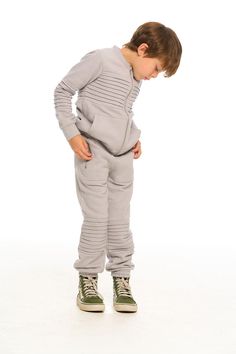 Set him up in style and comfort with the Boy's Vintage Fleece Moto Joggers in black. He'll totally vibe with the lived-in soft fabric and cool-dude details. Don't forget to grab the matching zip-up to make it a full moto moment. Vintage Fleece Rock it with matching zip-up (sold separately) Color: Jet, black Boy's Vintage Fleece Mioto Joggers Fabric Content: 60% Cotton 40% Polyester Model is wearing a size 6T Imported Style: CB1167-PLAT Vintage Fleece, Matching Sweatshirts, Men Fits, Jogger Set, Black Boys, Zip Jacket, Moto Jacket, Casual Wardrobe, Zip Up