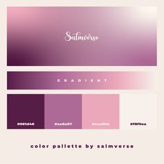 the color palette for summer is purple and pink, with an ombree effect