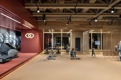 the gym is equipped with treadmills and exercise machines