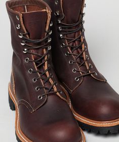 Red Wing - 4585 Logger Woodland Shoes, Logger Boots, Visual Clothing, Men Scarf, Abercrombie Men, Red Wing Boots, Mens Gear, Rugged Style, Mens Leather Boots