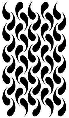 an abstract black and white pattern with wavy lines on the bottom half of each wave