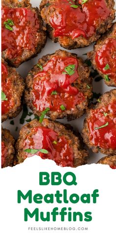 Juicy BBQ meatloaf muffins topped with a tangy glaze, perfect as healthy meatloaf muffins or miniature meatloaf for family weeknight dinners, meal prep, and the best freezer meals, served with mashed potatoes for an easy and comforting meal. Healthy Meatloaf Muffins, Meatloaf Muffins Recipe, The Best Meatloaf Recipe, Best Meatloaf Recipe, Savory Muffins Recipes, Bbq Meatloaf, Healthy Meatloaf, Best Freezer Meals, Meatloaf Muffins